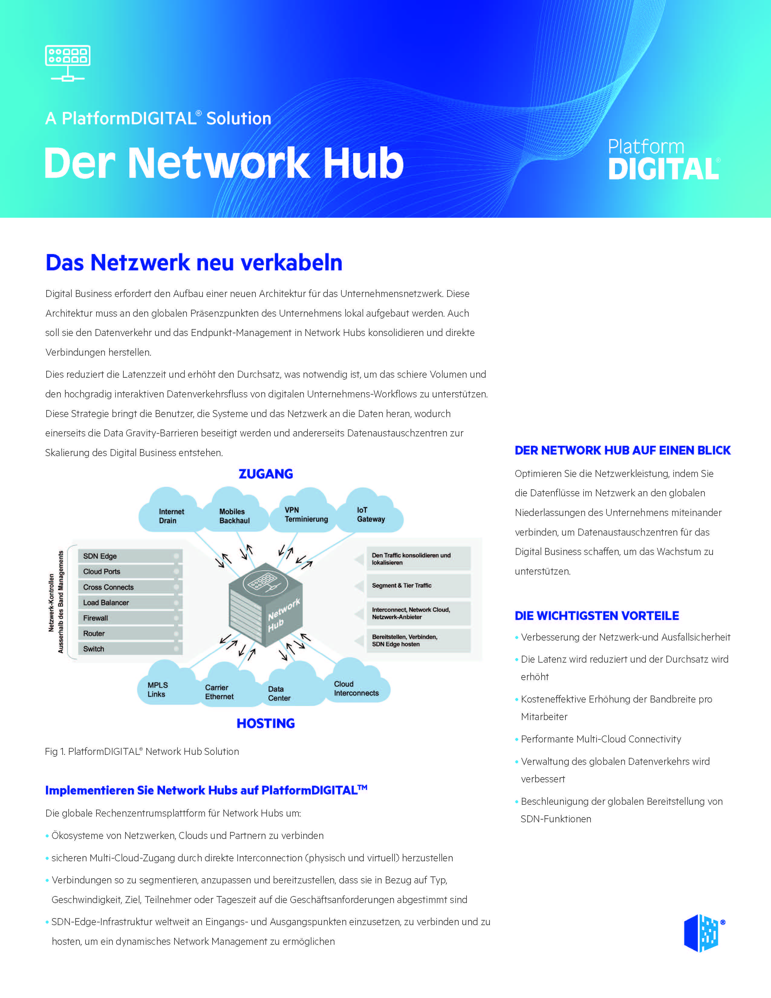 Network Hub Datenblatt Österreich